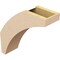 Ekena Millwork 5-inch W x 16-inch D x 16-inch H Thorton Rough Cedar Woodgrain TimberThane Knee Brace, Primed BRCUR05X16X16THRRCPR - alternate 4